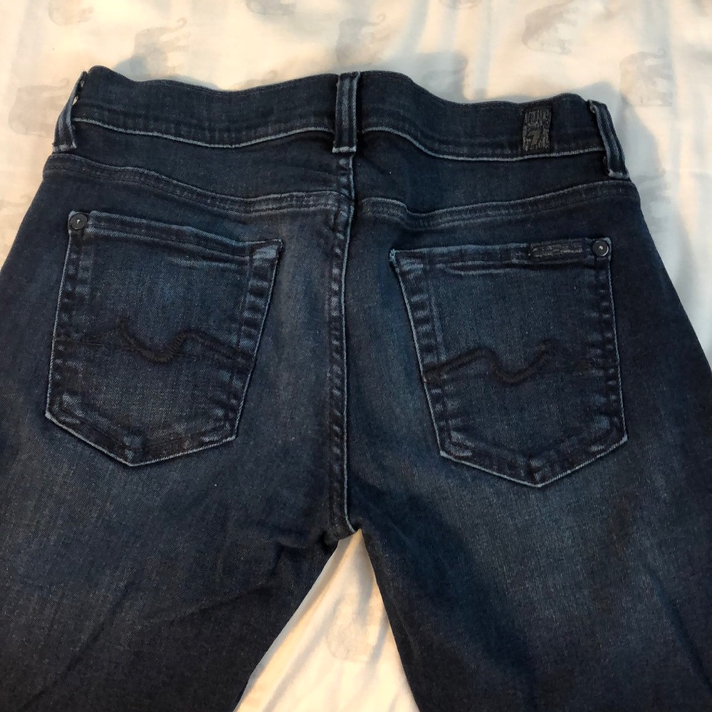 7 For All Mankind Dark Straight Leg Jeans